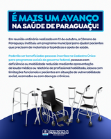 MAIS UM AVANÇO NA SAÚDE DE PARAGUAÇU