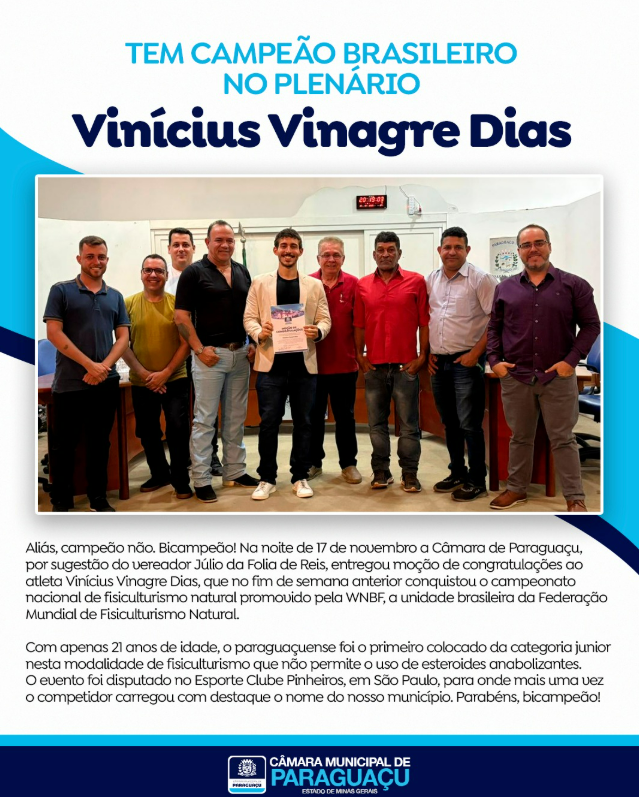 Moção Vinícius Vinagre 